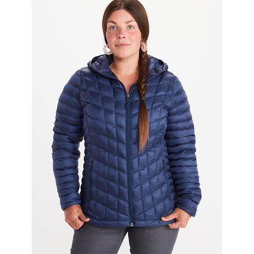 Marmot Featherless Jackets - Womens Down Jacket Navy CA526174 Canada